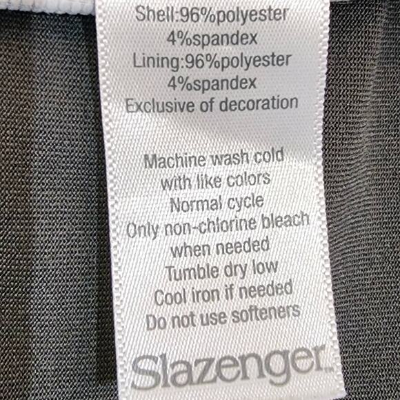 Slazenger Golf Skort Women 6 Blue Grey Pink Geometric 4 Pocket Zip & Snap - Picture 11 of 11